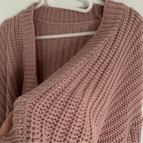 Lewkin Oversize Knit Cardigan Pink - Picture 3 of 5